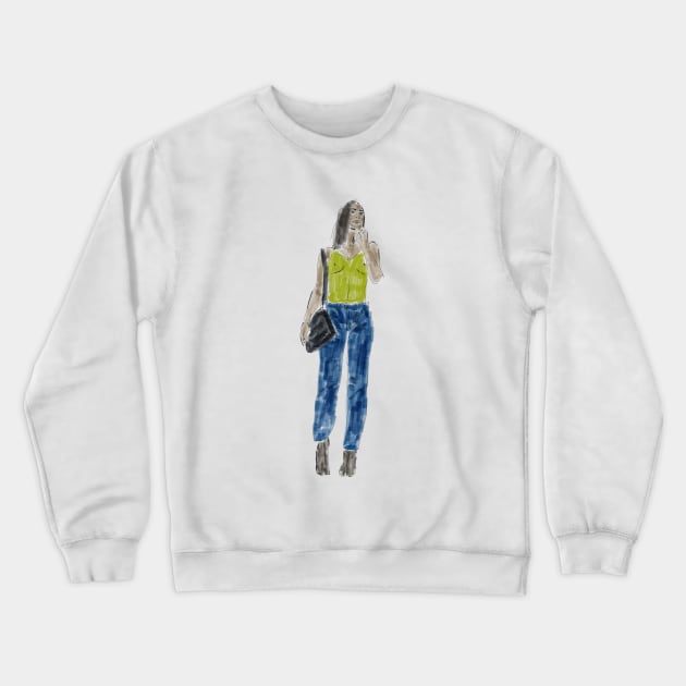 Trava top Crewneck Sweatshirt by preys